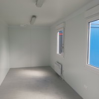 Kantoorunit 6,0 x 2,5 meter met keukenblok