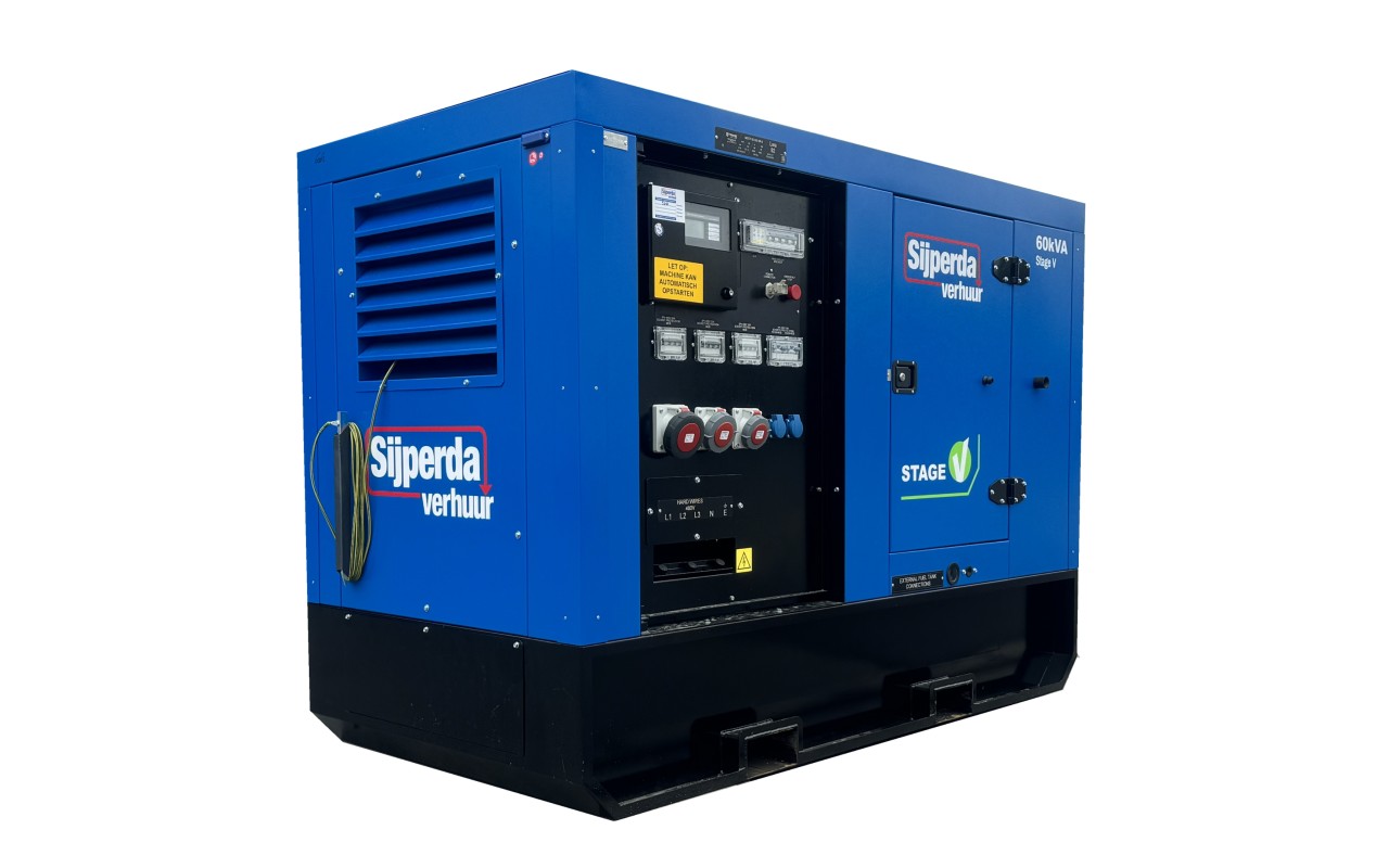 Aggregaat 400V 60kVA Stage V